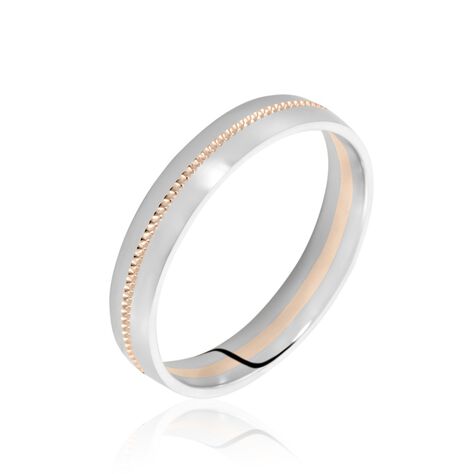 Alliance Or Bicolore Perle - Alliances Unisex | Histoire d&rsquo;Or