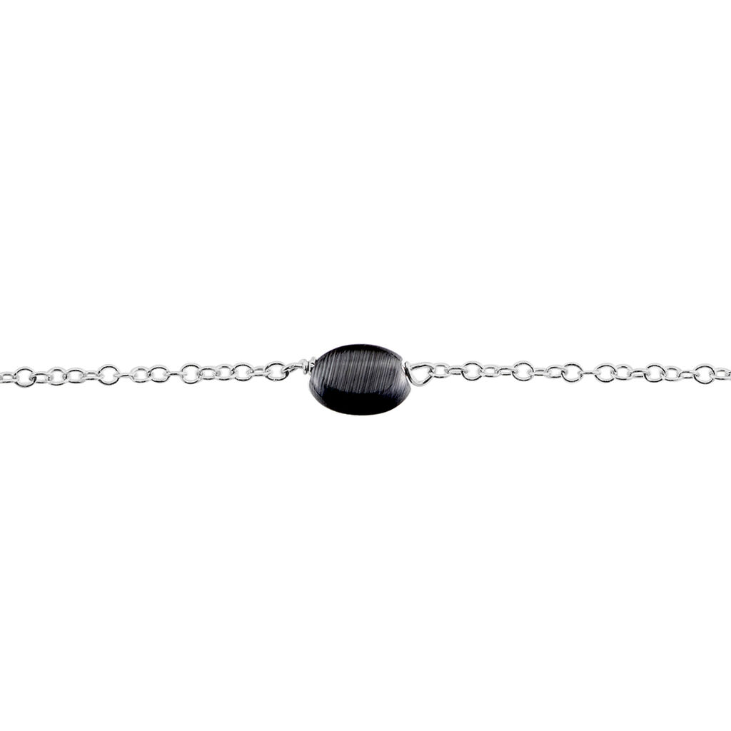 Bracelet Evren Argent Blanc Pierre De Synthese - Bracelets Femme | Histoire d’Or