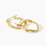 Cr&eacute;oles Bethanie Acier Jaune - Boucles d'oreilles cr&eacute;oles Femme | Histoire d&rsquo;Or