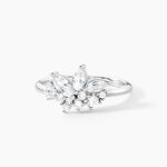 Bague Glow Up Argent Blanc Oxyde De Zirconium - Bagues avec pierre Femme | Histoire d&rsquo;Or