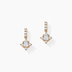 Boucles D'oreilles Pendantes Doline Plaqu&eacute; Or Dor&eacute; Oxyde De Zirconium - Boucles d'oreilles fantaisie Femme | Histoire d&rsquo;Or