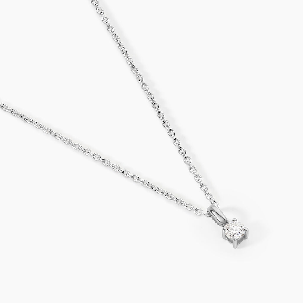 Pendentif Aphrodite Or Blanc Diamant - Pendentifs Femme | Histoire d&rsquo;Or