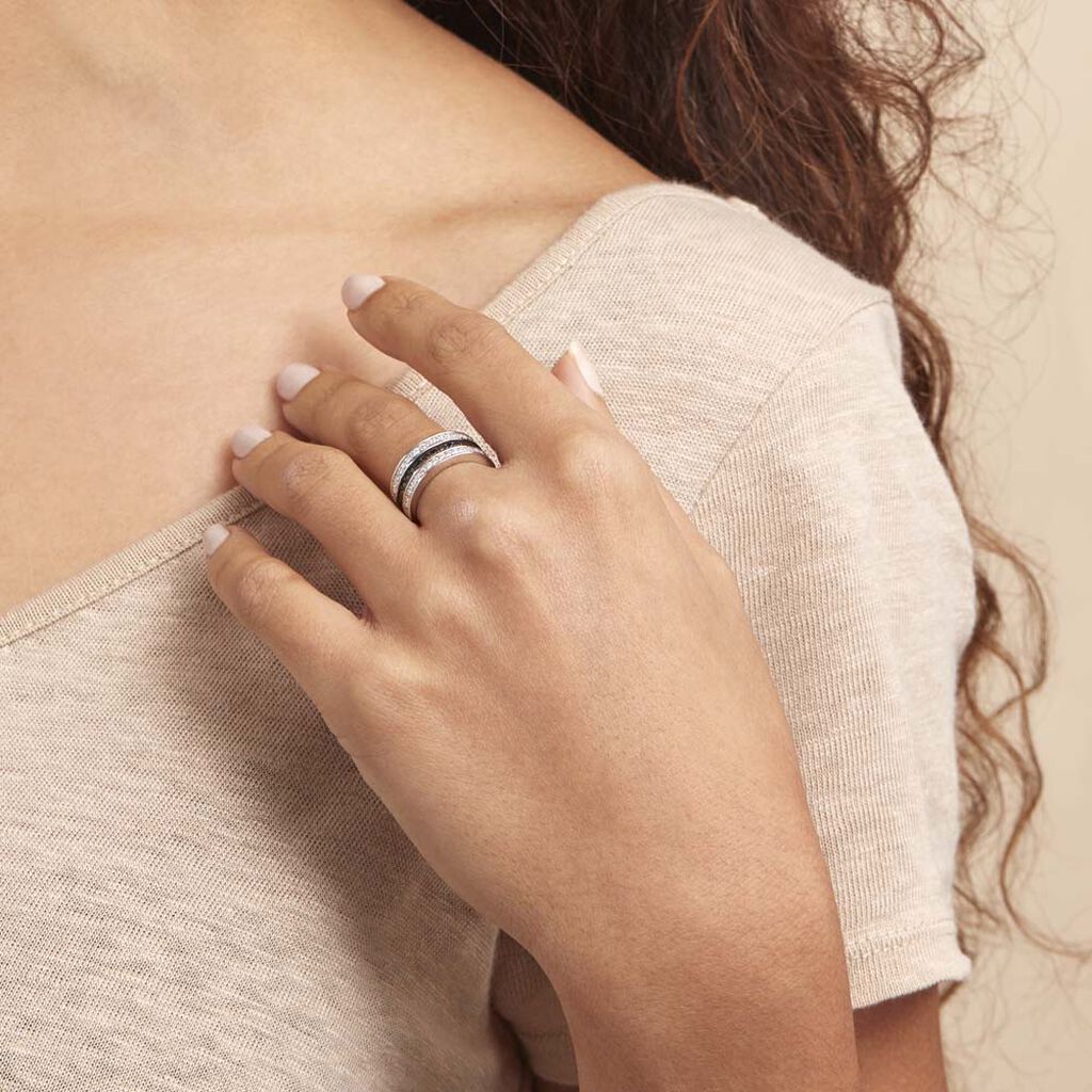 Bague Kelyan Argent Blanc Oxyde De Zirconium - Bagues avec pierre Femme | Histoire d’Or
