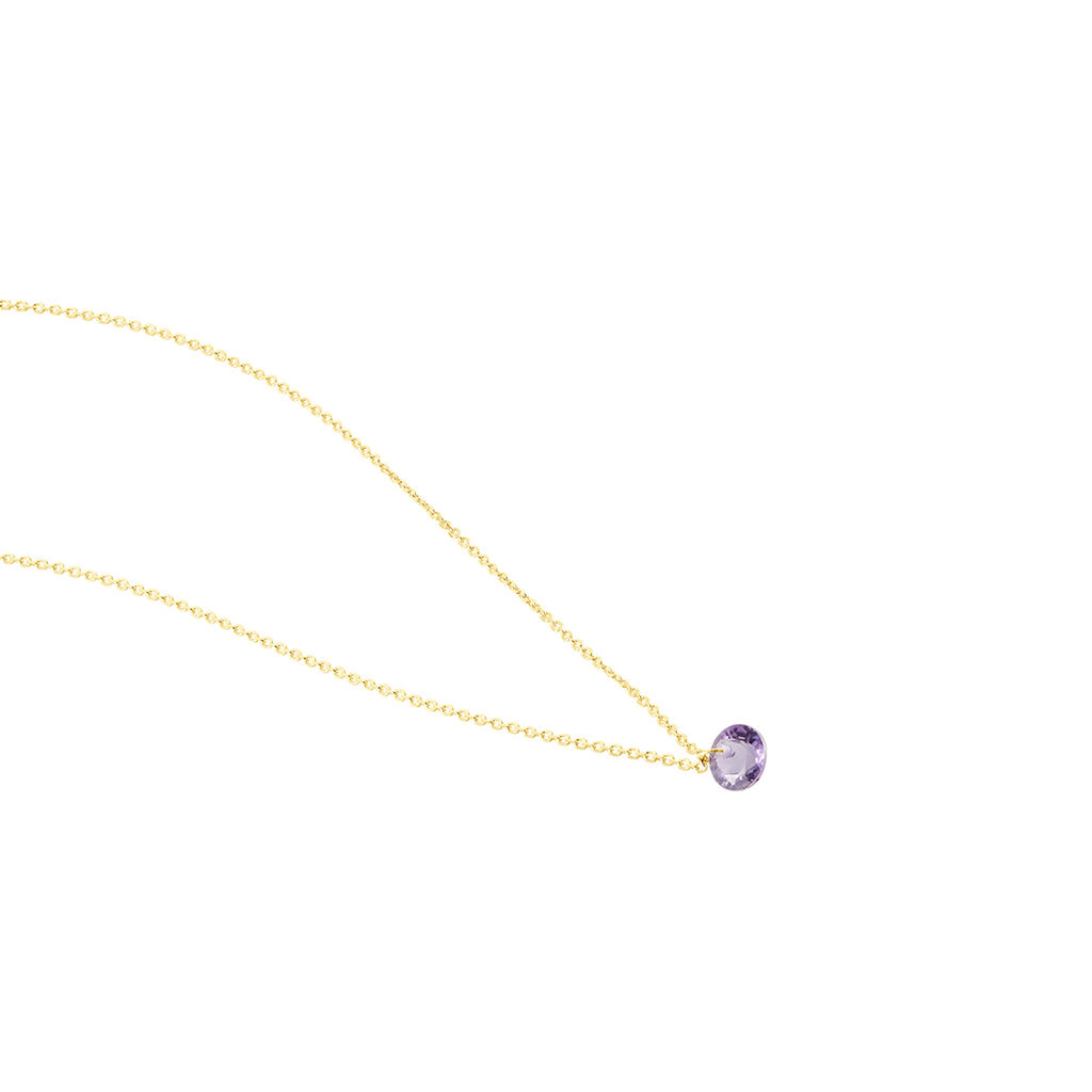 Collier Les Audacieuses Or Jaune Améthyste - Colliers Femme | Histoire d’Or