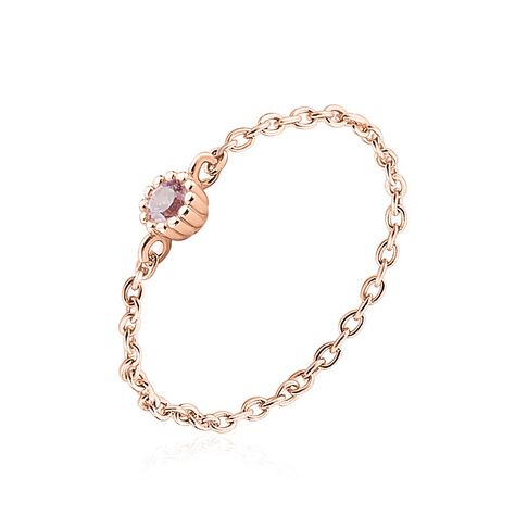 Bague Rio Argent Rose Oxyde De Zirconium - Bagues solitaires Femme | Histoire d’Or