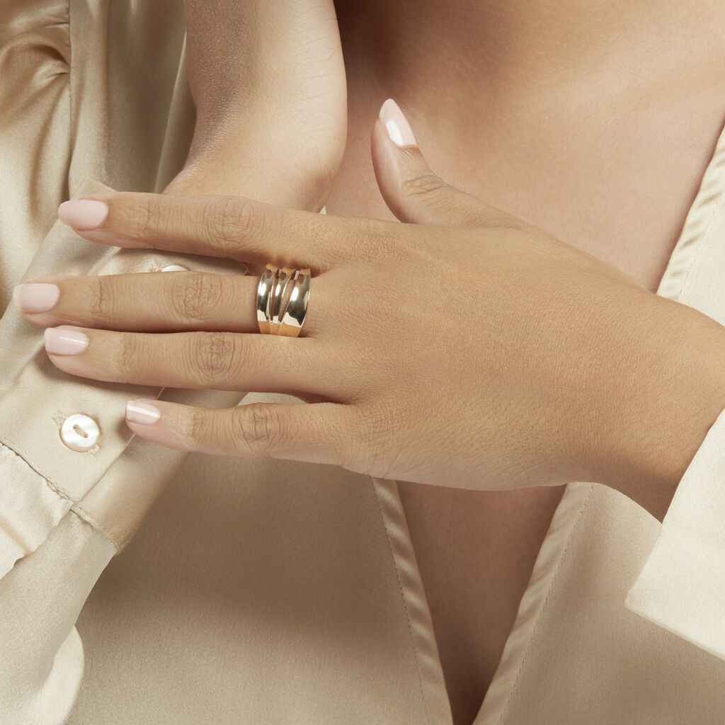 Bague Edwyna Plaqué Or Jaune - Bagues fantaisie Femme | Histoire d’Or