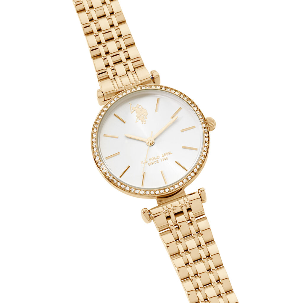 Montre U.s. Polo Eleonor Blanc - Id&eacute;es cadeaux Femme | Histoire d&rsquo;Or