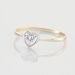 Bague Or Bicolore Goulvena Oxyde De Zirconium - Bagues solitaires Femme | Histoire d’Or
