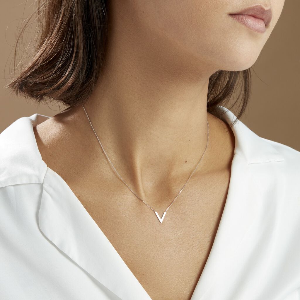 Collier Celene Or Blanc - Colliers Femme | Histoire d’Or