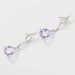 Boucles D'oreilles Pendantes Assaf Or Blanc Amethyste Et Oxyde - Boucles d'oreilles pendantes Femme | Histoire d’Or