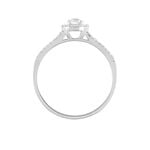 Bague Solitaire Karen Or Blanc Diamant - Bagues solitaires Femme | Histoire d&rsquo;Or