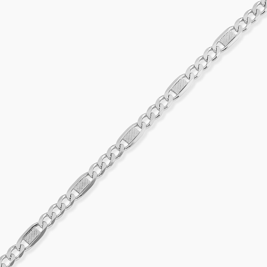 Bracelet Jeremi Argent Blanc - Bracelets cha&icirc;ne Homme | Histoire d&rsquo;Or