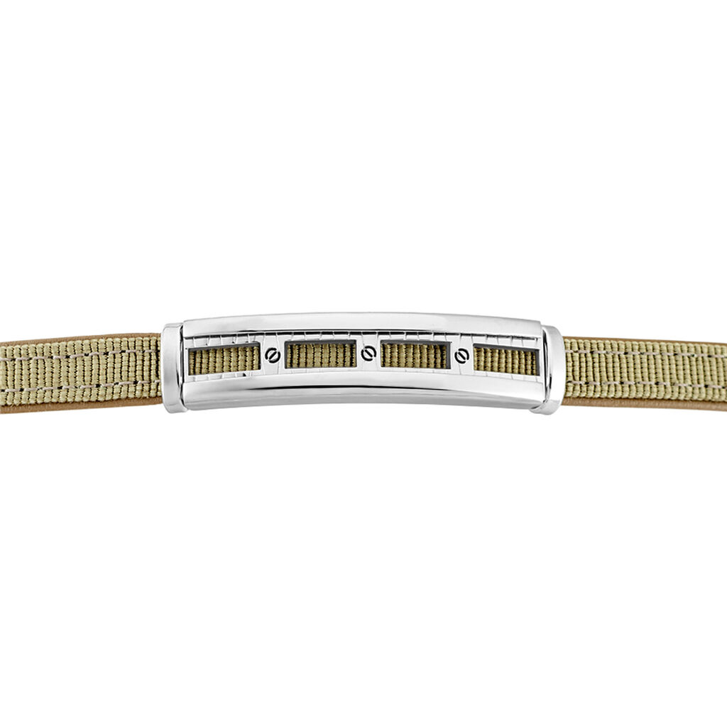 Bracelet Jourdan Kos Acier Blanc - Bracelets Homme | Histoire d’Or