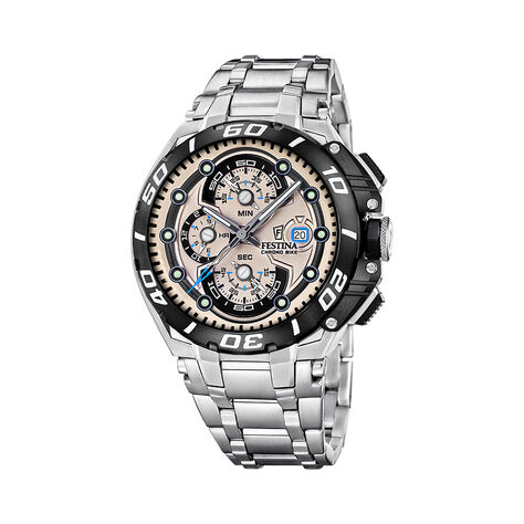 Montre Festina Chrono Bike 6 Beige - F&ecirc;te des p&egrave;res Homme | Histoire d&rsquo;Or
