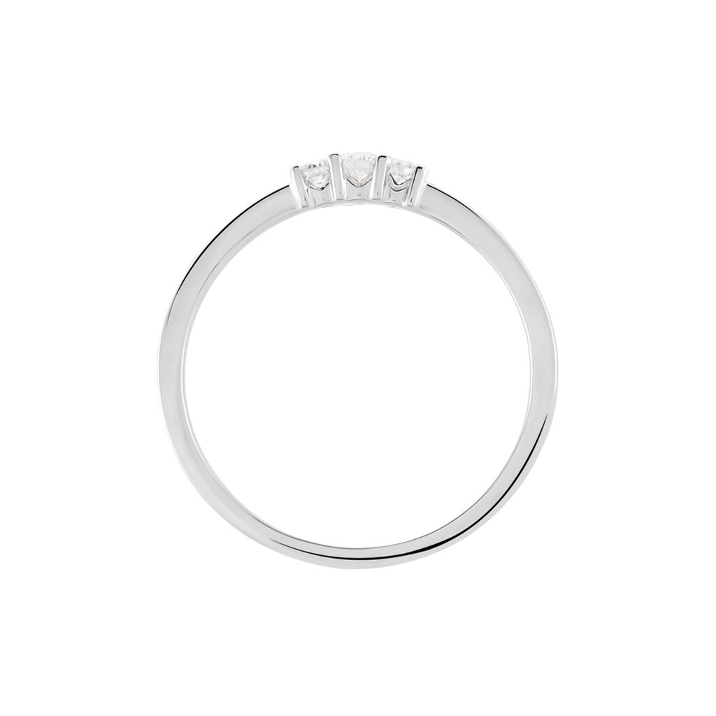Bague Sabine Or Blanc Diamant - Bagues solitaires Femme | Histoire d&rsquo;Or