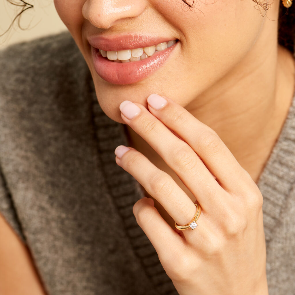 Bague Solitaire Artemis Or Jaune Diamant - Bagues solitaires Femme | Histoire d’Or