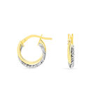 Cr&eacute;oles Maelia Or Bicolore - Boucles d'oreilles cr&eacute;oles Femme | Histoire d&rsquo;Or