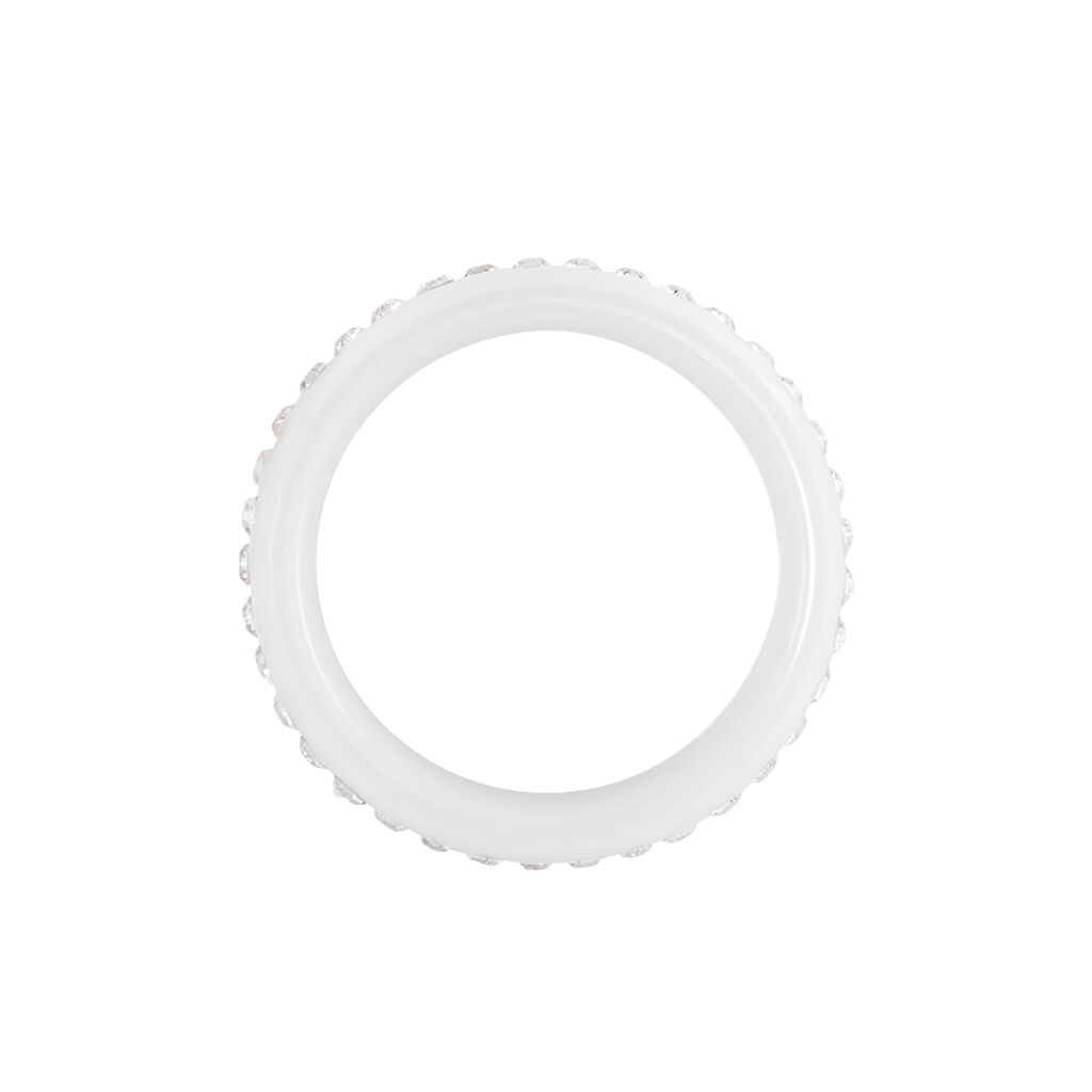 Bague Ceramik Design Ceramique Strass Et C&eacute;ramique - Bagues avec pierre Femme | Histoire d&rsquo;Or