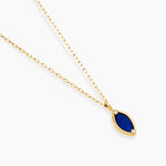 Collier Chelo Or Jaune Lapis Lazuli Oxyde De Zirconium - Colliers Femme | Histoire d&rsquo;Or
