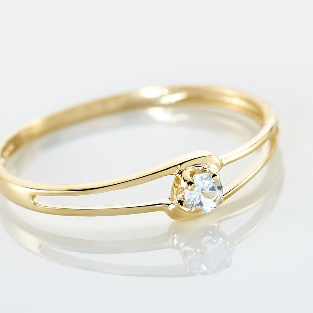 Bague Veroucha Or Jaune Topaze - Bagues solitaires Femme | Histoire d’Or