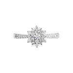 Bague Chouchou Platine Blanc Diamant - Bagues solitaires Femme | Histoire d&rsquo;Or