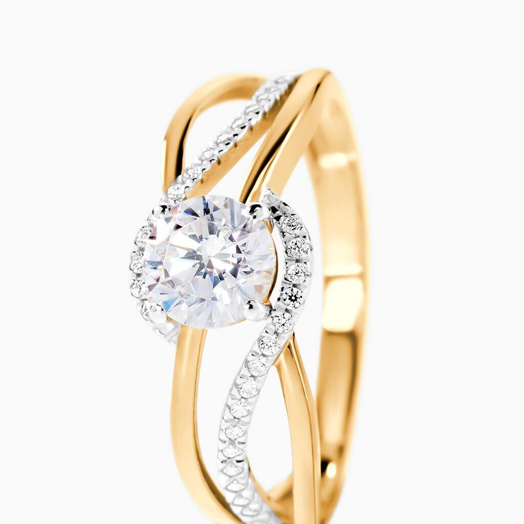Bague Mavriki Or Jaune Oxyde - Bagues solitaires Femme | Histoire d&rsquo;Or