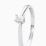 Bague Les Inseparables Or Blanc Diamant - Bagues solitaires Femme | Histoire d&rsquo;Or