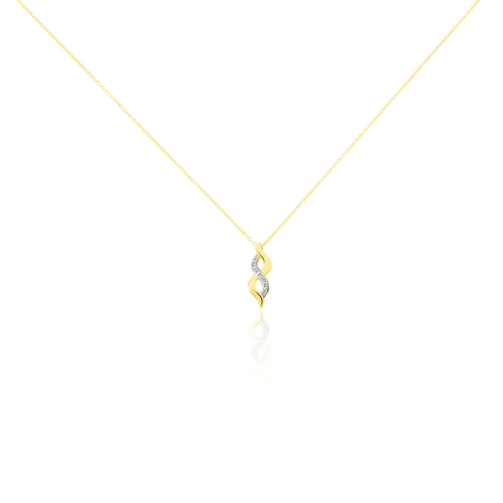 Collier Ilarione Or Jaune Diamant