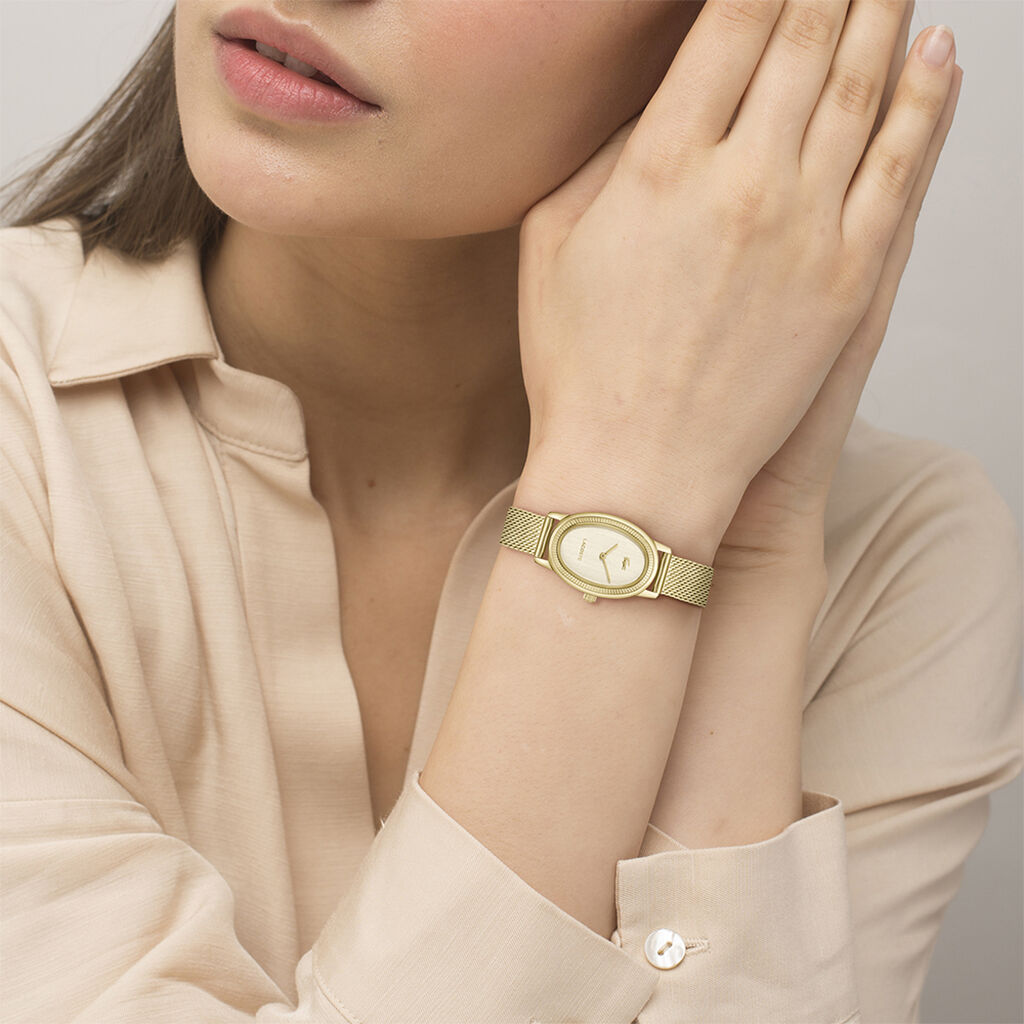 Montre Lacoste Parisienne Dor&eacute; - Id&eacute;es cadeaux Femme | Histoire d&rsquo;Or