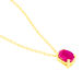 Collier Ovale Or Jaune Rubis