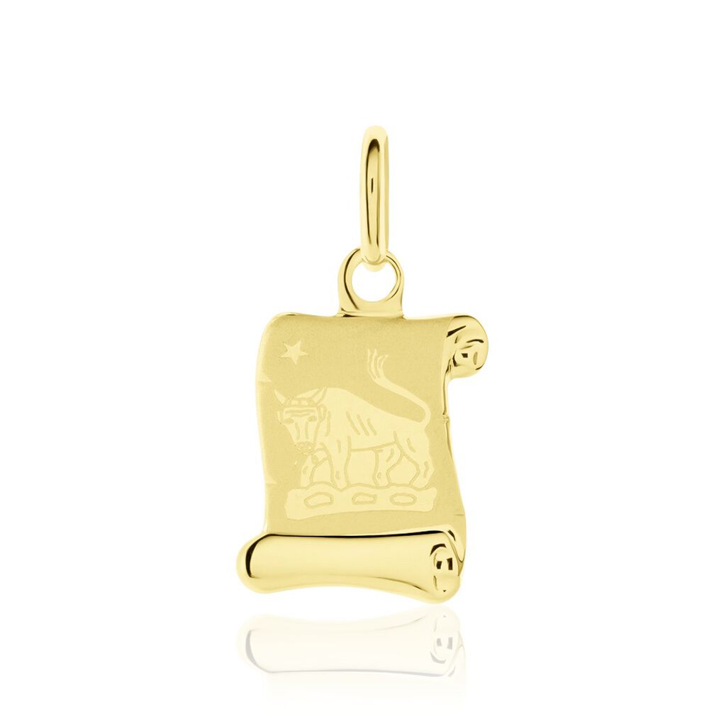 Pendentif Lamie Zodiaque Parchemin Or Jaune - Pendentifs Zodiaque Famille | Histoire d’Or