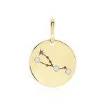 Pendentif Or Jaune Astraea Oxyde De Zirconium - Pendentifs Zodiaque Femme | Histoire d&rsquo;Or