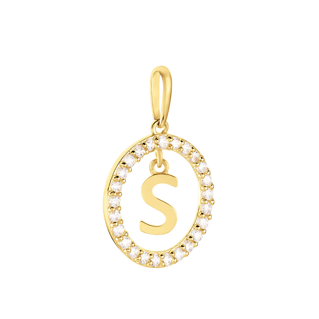 Pendentif Gabe Or Jaune Oxyde De Zirconium - Pendentifs Femme | Histoire d’Or