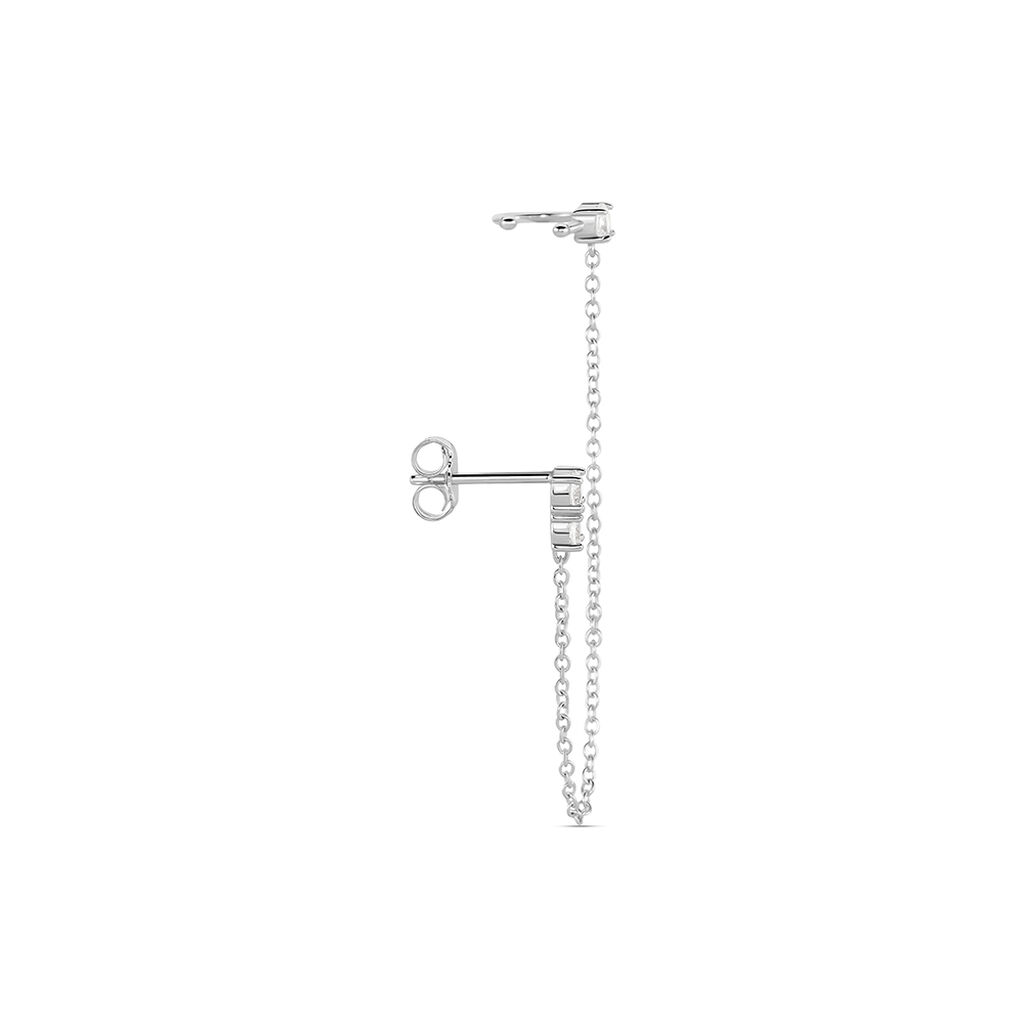 Bijoux D'oreilles Kirill Argent Blanc Oxyde De Zirconium - Boucles d'oreilles fantaisie Femme | Histoire d’Or