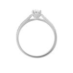 Bague Solitaire Hemera Or Blanc Diamant Synthetique - Bagues solitaires Femme | Histoire d&rsquo;Or