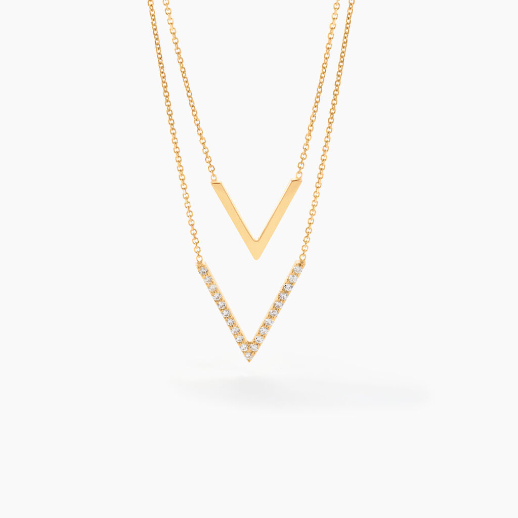 Collier Daina Or Jaune Oxyde De Zirconium - Colliers Femme | Histoire d’Or