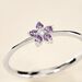 Bague Argent Purple Bloom Oxyde De Zirconium - Bagues avec pierre Femme | Histoire d’Or