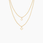 Collier Narendra Argent Dor&eacute; A L'Or 750/1000 - Colliers doubles et triples cha&icirc;nes Femme | Histoire d&rsquo;Or