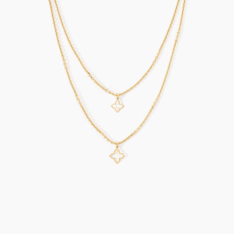 Collier Narendra Argent Dor&eacute; A L'Or 750/1000 - Colliers doubles et triples cha&icirc;nes Femme | Histoire d&rsquo;Or