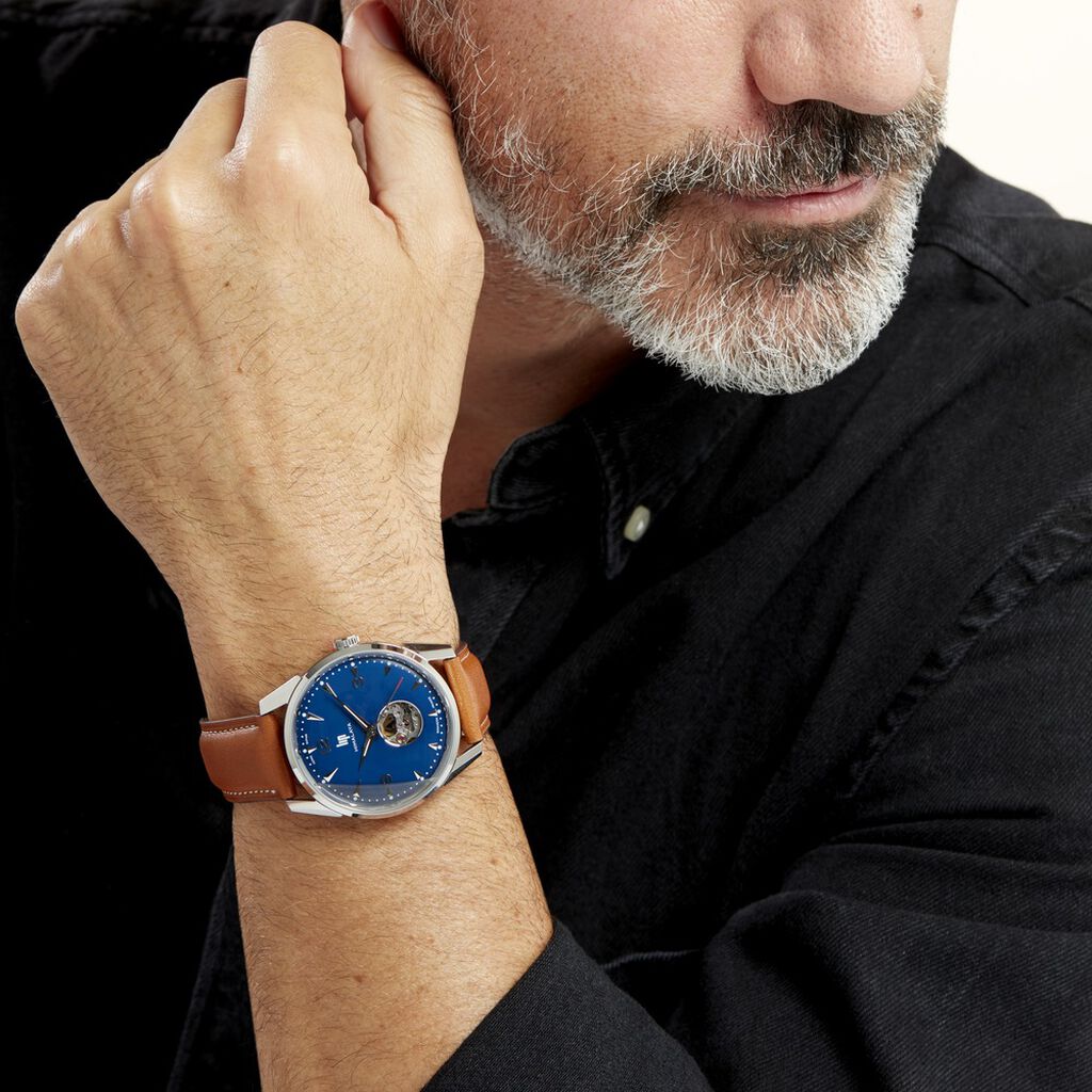 Montre Lip Himalaya Cœur Battant Bleu - Montres Homme | Histoire d’Or