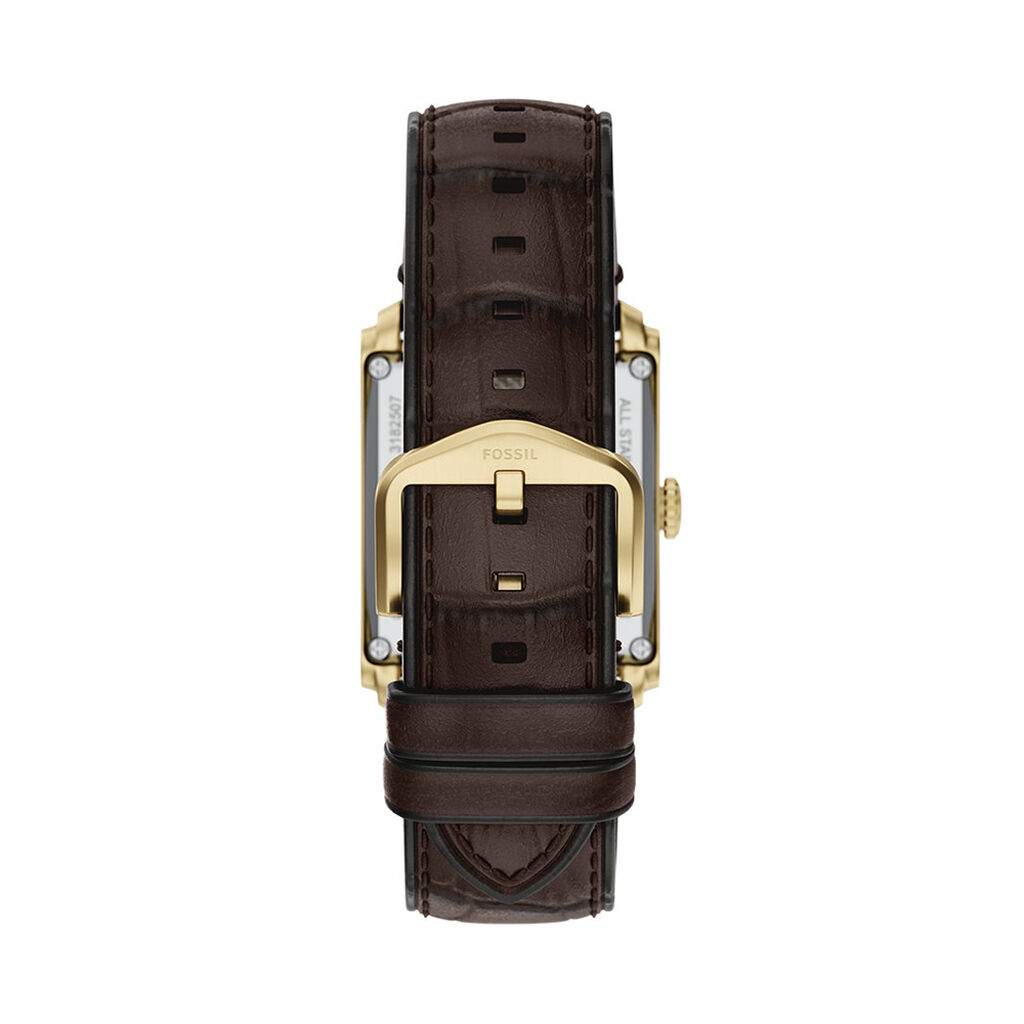 Montre Fossil Carraway Automatic Marron - F&ecirc;te des p&egrave;res Homme | Histoire d&rsquo;Or