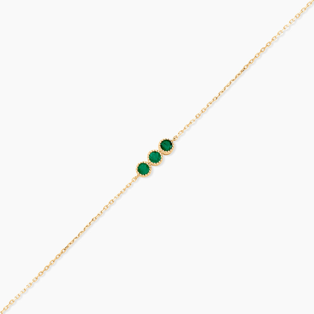 Bracelet Maynard Or Jaune Emeraude - Bracelets Femme | Histoire d&rsquo;Or