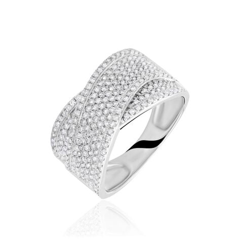 Bague Elyne Or Blanc Diamant - Bagues avec pierre Femme | Histoire d&rsquo;Or