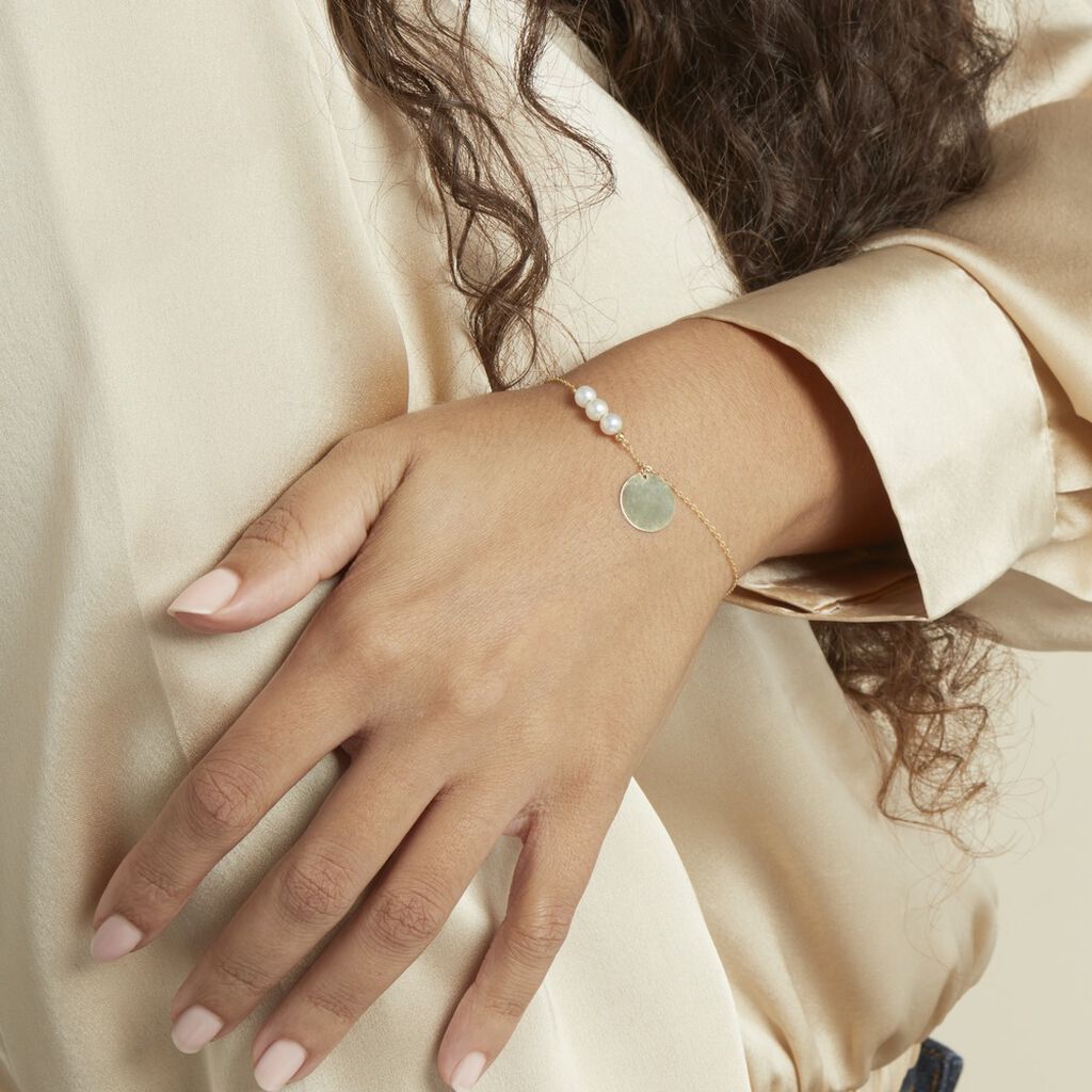 Bracelet Or Jaune Loreto Perles De Culture - Bracelets Femme | Histoire d’Or