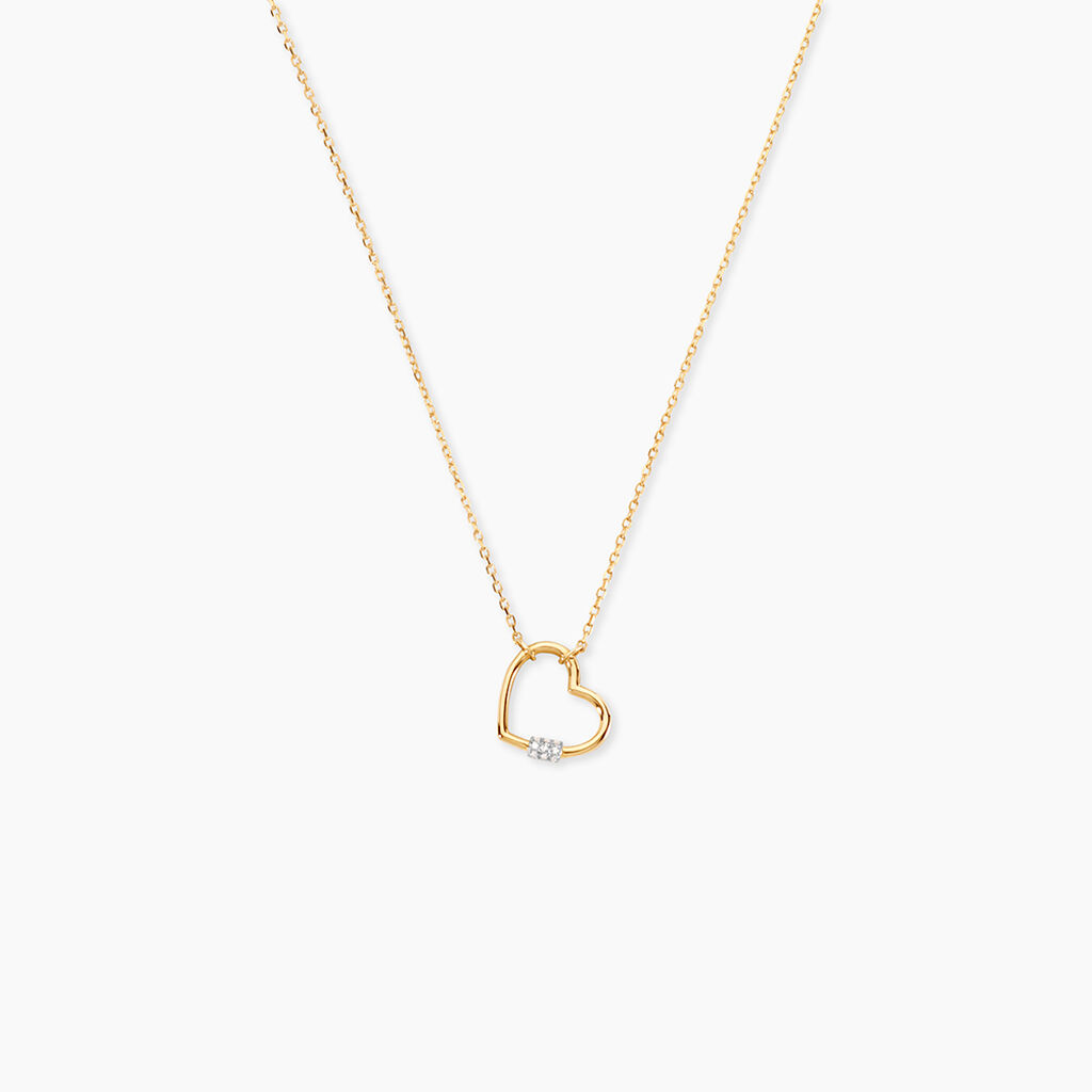 Collier Hortensia Or Jaune Diamant - Colliers Femme | Histoire d&rsquo;Or