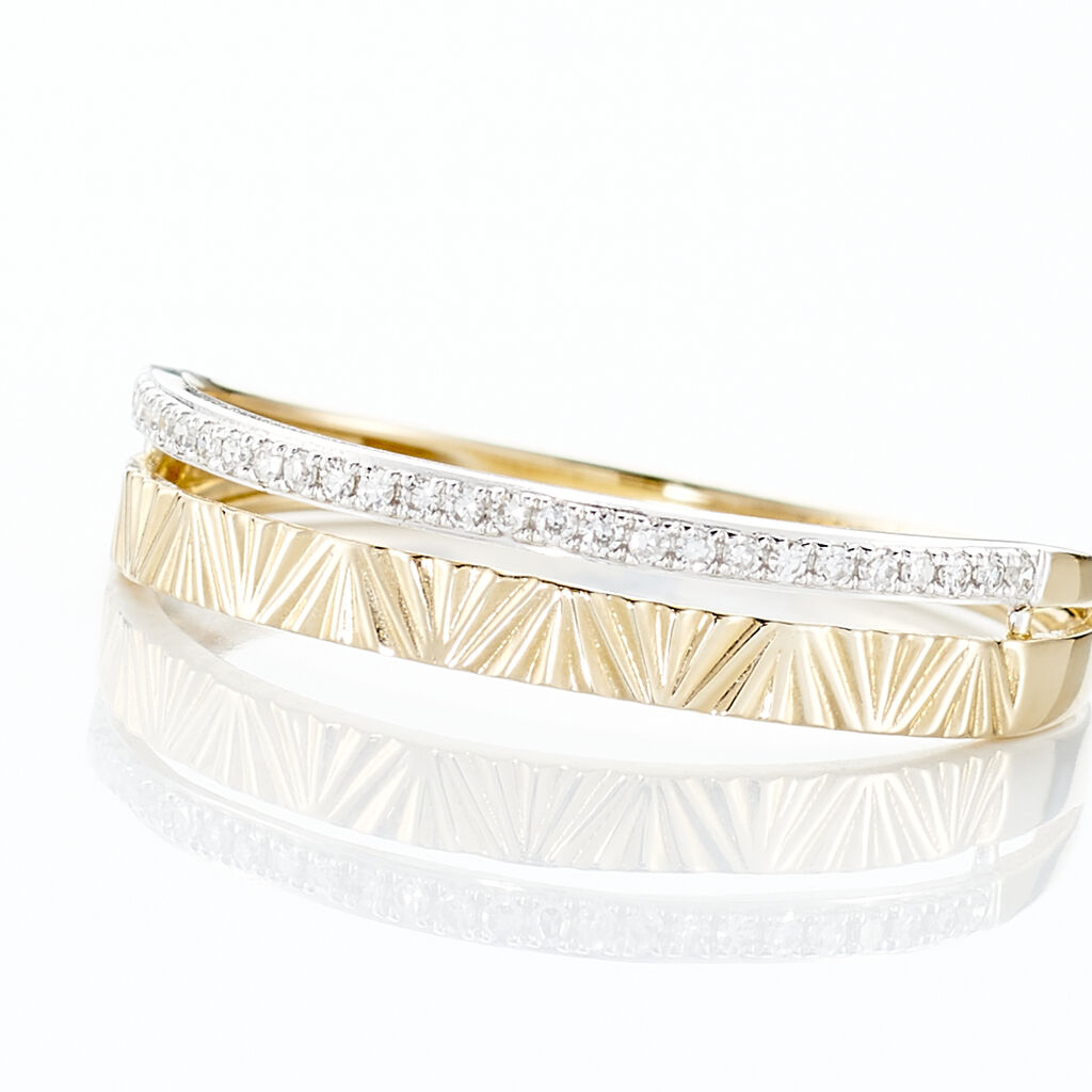 Bague Belinda Or Jaune Diamant - Bagues avec pierre Femme | Histoire d&rsquo;Or