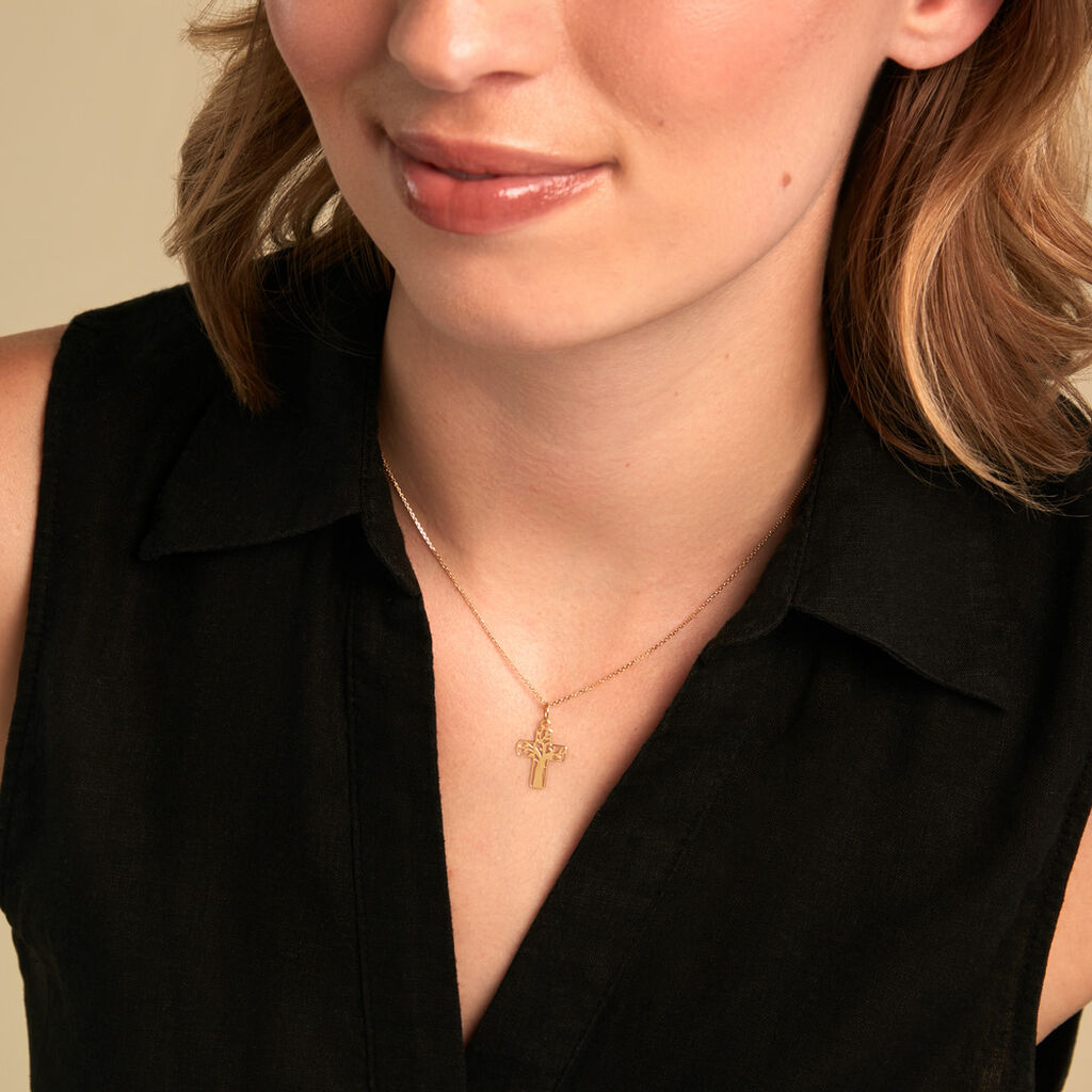 Pendentif Enu Or Jaune - Pendentifs Communion Femme | Histoire d&rsquo;Or