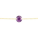 Bracelet Ludmille Or Jaune Amethyste - Bracelets Femme | Histoire d&rsquo;Or