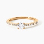 Bague Mireilla Plaqu&eacute; or Jaune Oxyde De Zirconium - Bagues solitaires Femme | Histoire d&rsquo;Or