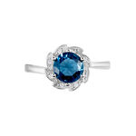 Bague Argent Blanc Clover Verre Oxydes De Zirconium - Bagues solitaires Femme | Histoire d&rsquo;Or